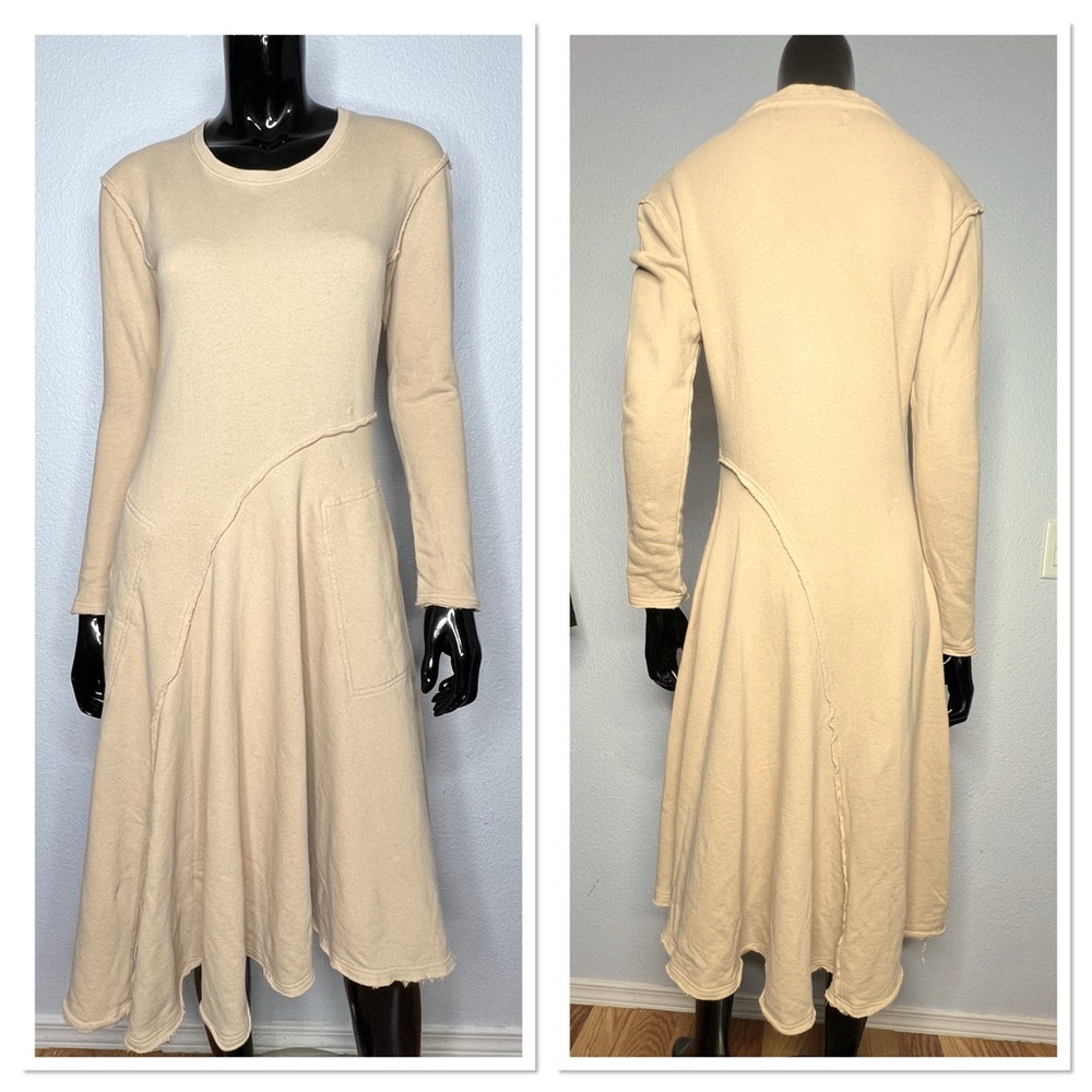 Free People Elegant, Soft, and Comfy Cream Women's Dress S